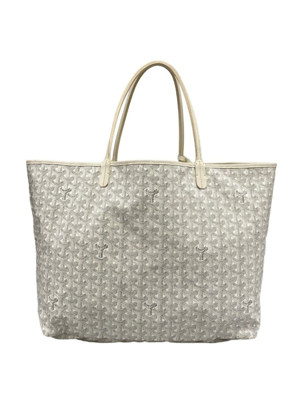 Goyard Tote Saint Louis GM White Leather